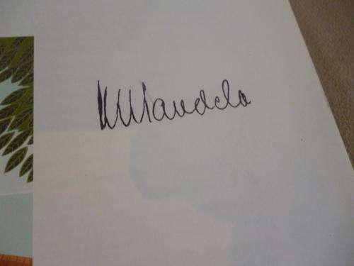 SIGNED by Nelson Mandela. Favorite African Folktales.